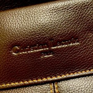 Christian LaCroix leather laptop satchel and multipurpose folio